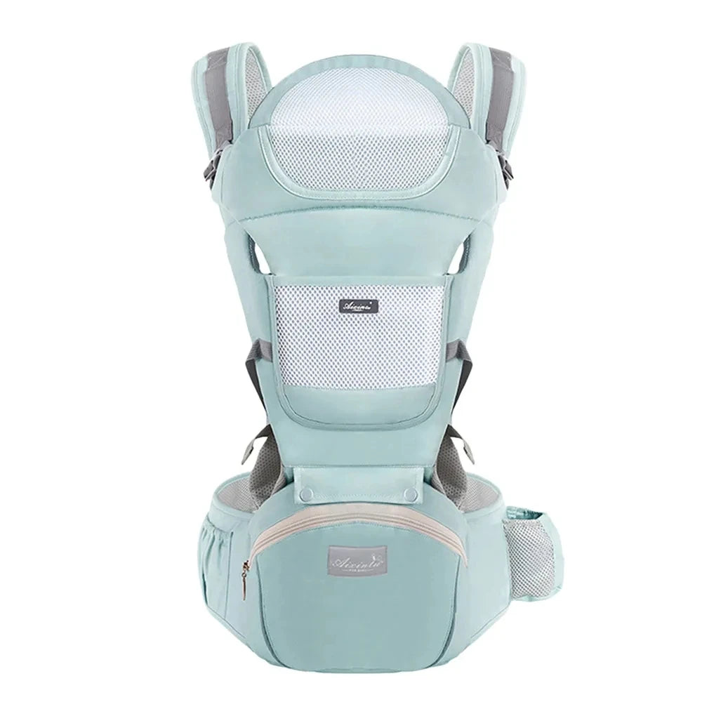 Newborn Carrier Baby Cozy Baby Wrap Carrier with Hook&Loop for Easily Adjustable Soft Fabric Baby Carrier